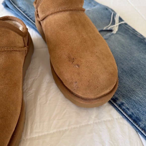 UGG Tan Suede Slip-On Footwear Women’s Size 8 - Picture 3 of 8